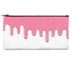 Ice Cream Pink Melting Background Bubble Gum Pencil Case by genx