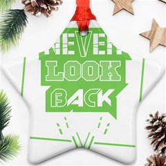 Never Look Back Ornament (star) by Melcu