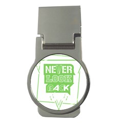 Never Look Back Money Clips (round)  by Melcu