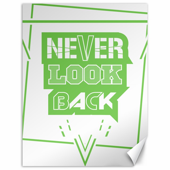 Never Look Back Canvas 12  x 16 