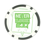 Never Look Back Poker Chip Card Guard (10 pack) Back