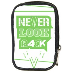 Never Look Back Compact Camera Leather Case by Melcu