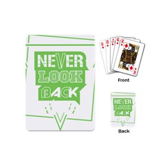 Never Look Back Playing Cards (mini) by Melcu