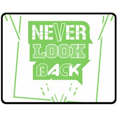 Never Look Back Double Sided Fleece Blanket (medium)  by Melcu