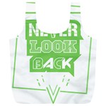 Never Look Back Full Print Recycle Bag (XL) Back