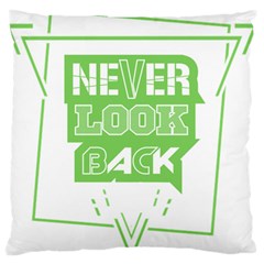 Never Look Back Standard Flano Cushion Case (two Sides) by Melcu