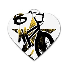 Bmx Dog Tag Heart (one Side) by Melcu