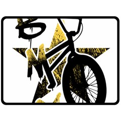 Bmx Fleece Blanket (large)  by Melcu