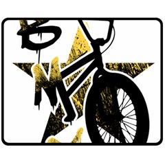 Bmx Fleece Blanket (medium)  by Melcu