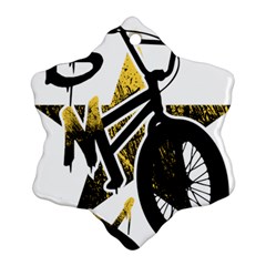 Bmx Snowflake Ornament (two Sides)