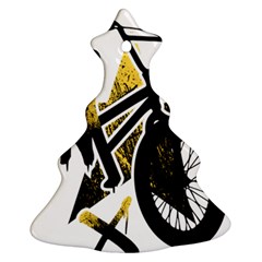 Bmx Christmas Tree Ornament (two Sides)