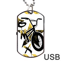 Bmx Dog Tag Usb Flash (two Sides)