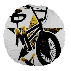 Bmx Large 18  Premium Round Cushions by Melcu