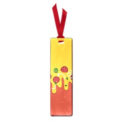 Pizza Topping Funny Modern Yellow Melting Cheese And Pepperonis Small Book Marks by genx