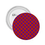 Purple Stars Pattern On Orange 2.25  Buttons Front