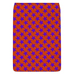 Purple Stars Pattern On Orange Removable Flap Cover (s) by BrightVibesDesign