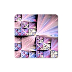 Fractal Art Artwork Digital Art Square Magnet by Pakrebo