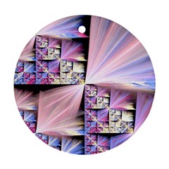 Fractal Art Artwork Digital Art Round Ornament (two Sides) by Pakrebo