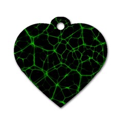 System Web Network Connection Dog Tag Heart (one Side) by Pakrebo