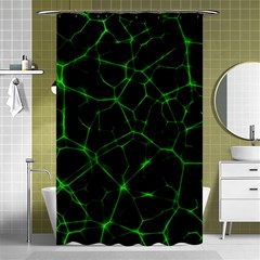 System Web Network Connection Shower Curtain 48  X 72  (small)  by Pakrebo