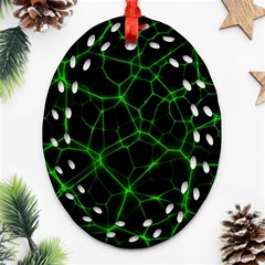 System Web Network Connection Ornament (oval Filigree) by Pakrebo