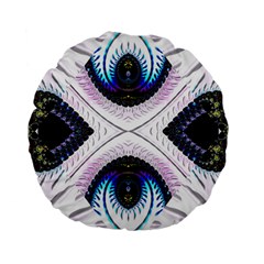 Patterns Fractal Background Digital Standard 15  Premium Flano Round Cushions by Pakrebo