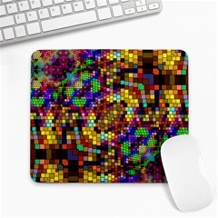 Color Mosaic Background Wall Large Mousepads by Pakrebo