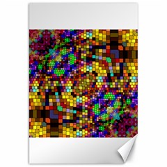 Color Mosaic Background Wall Canvas 20  X 30  by Pakrebo