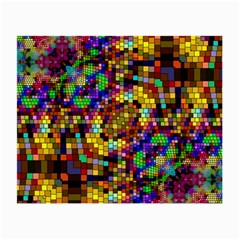 Color Mosaic Background Wall Small Glasses Cloth (2-side) by Pakrebo