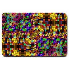 Color Mosaic Background Wall Large Doormat  by Pakrebo