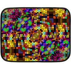 Color Mosaic Background Wall Double Sided Fleece Blanket (mini)  by Pakrebo