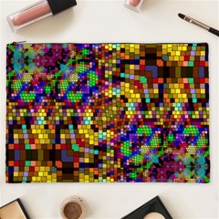 Color Mosaic Background Wall Cosmetic Bag (xxl) by Pakrebo