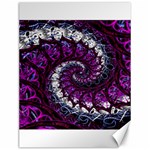 Fractal Background Swirl Art Skull Canvas 12  x 16  11.86 x15.41  Canvas - 1