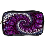 Fractal Background Swirl Art Skull Toiletries Bag (Two Sides) Back