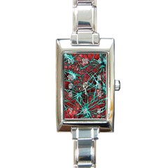 Nerves Cells Star Dendrites Sepia Rectangle Italian Charm Watch by Pakrebo