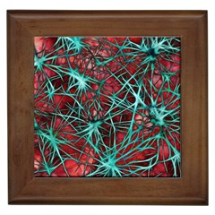 Nerves Cells Star Dendrites Sepia Framed Tiles by Pakrebo