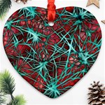 Nerves Cells Star Dendrites Sepia Ornament (Heart) Front