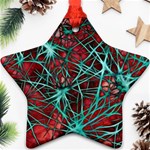 Nerves Cells Star Dendrites Sepia Ornament (Star) Front