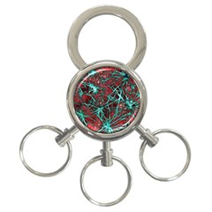 Nerves Cells Star Dendrites Sepia 3-ring Key Chains by Pakrebo