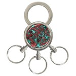 Nerves Cells Star Dendrites Sepia 3-Ring Key Chains Front