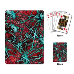 Nerves Cells Star Dendrites Sepia Playing Cards Single Design by Pakrebo