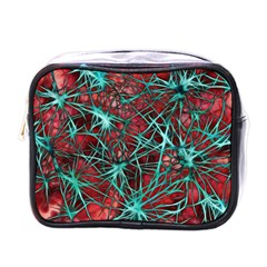 Nerves Cells Star Dendrites Sepia Mini Toiletries Bag (one Side) by Pakrebo