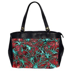 Nerves Cells Star Dendrites Sepia Oversize Office Handbag (2 Sides) by Pakrebo