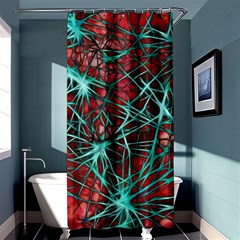 Nerves Cells Star Dendrites Sepia Shower Curtain 36  X 72  (stall)  by Pakrebo