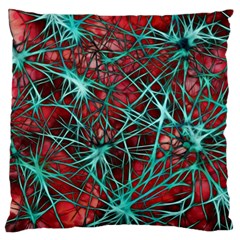 Nerves Cells Star Dendrites Sepia Standard Flano Cushion Case (two Sides) by Pakrebo