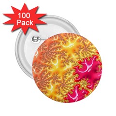 Fractal Math Mathematics Science 2 25  Buttons (100 Pack)  by Pakrebo