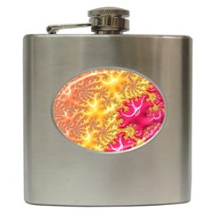 Fractal Math Mathematics Science Hip Flask (6 Oz) by Pakrebo