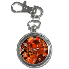 Leaf Autumn Nature Background Key Chain Watches by Pakrebo