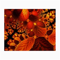 Leaf Autumn Nature Background Small Glasses Cloth