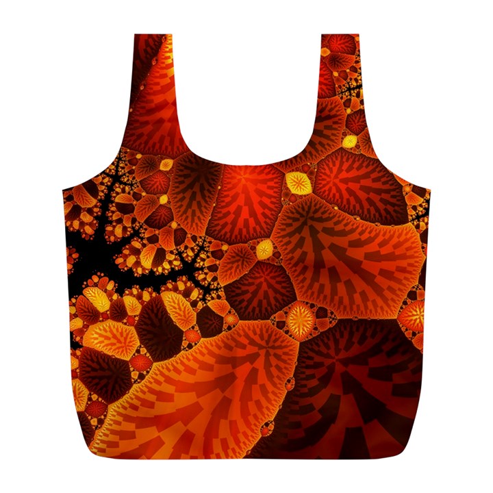 Leaf Autumn Nature Background Full Print Recycle Bag (L)